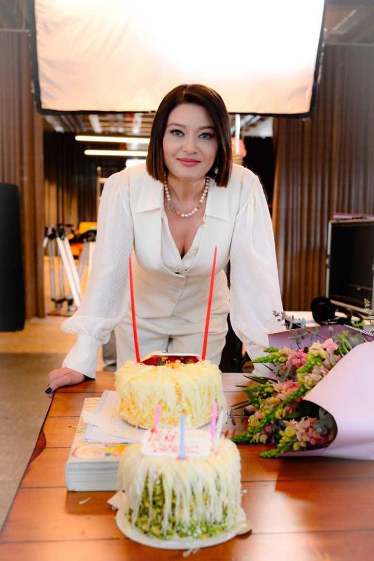 Nurgül Yeşilçay’a Veda Mektubu setinde sürpriz kutlama