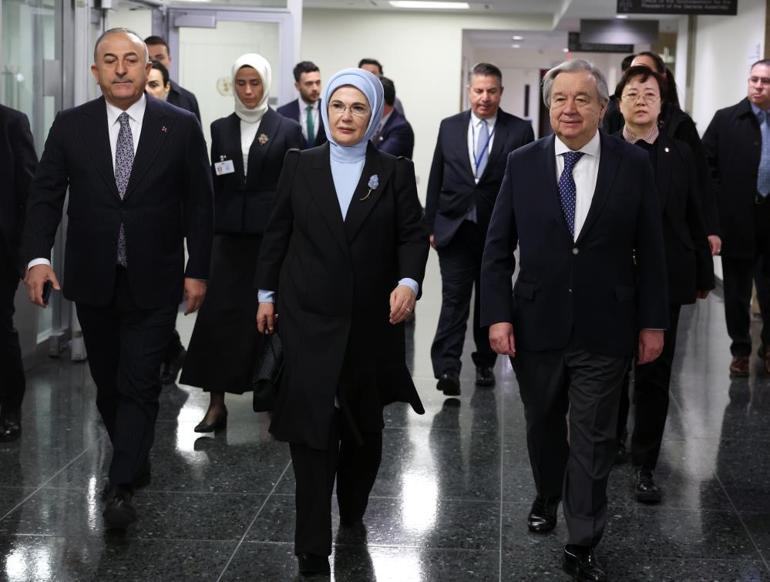 Emine Erdoğan, BM Genel Sekreteri Guterresle görüştü