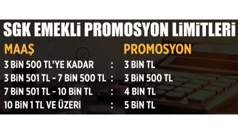 Emeklilerden promosyon limitlerine güncelleme talebi