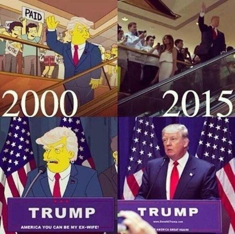 The Simpsonsın Trump kehaneti 29 yıl önce öngörmüşler