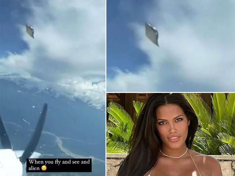 Kolombiyalı modelin UFO videosu tartışma yarattı