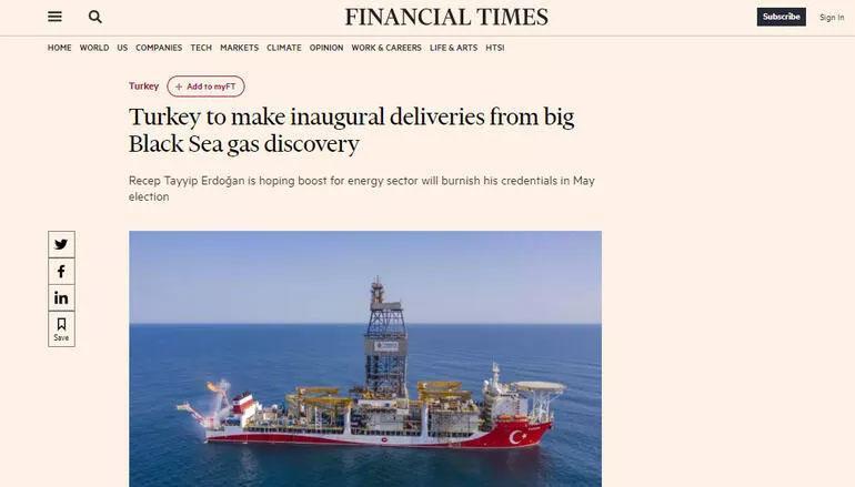 Dış basında gündem: Sakarya gaz sahası Türkiyenin en iddialı projesi