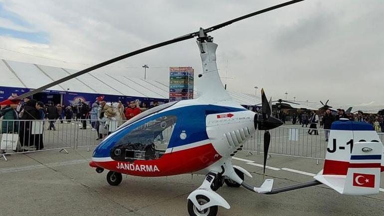 Jandarma envanterine yeni katılan Cayrokopter ilk kez TEKNOFESTte sergilendi