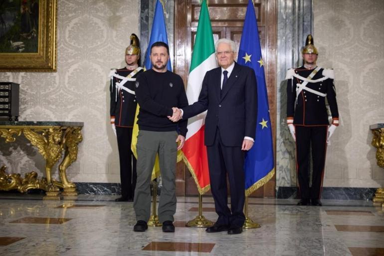 Rusya-Ukrayna savaşından bu yana bir ilk Zelenskiy, İtalya’yı ziyaret etti