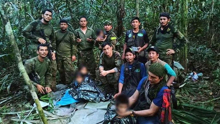 Uçak kazasından 40 gün sonra mucize 4 çocuk ormanda canlı bulundu