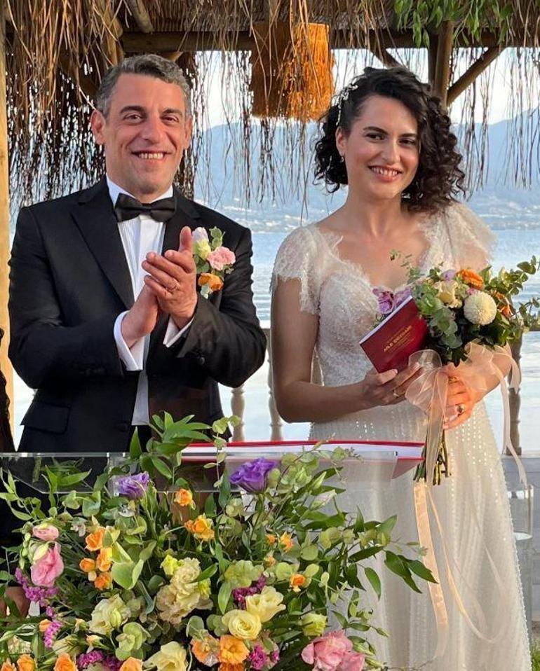 Dağhan Külegeç ile Tuğba Aytaş düğün yaptı İlk fotoğraf geldi