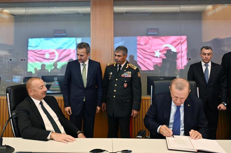 Erdoğan ve Aliyev, Hava Komuta Merkezi’nin açılışını gerçekleştirdi