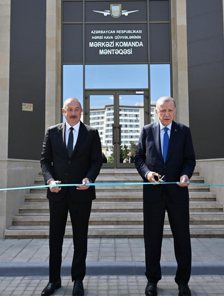 Erdoğan ve Aliyev, Hava Komuta Merkezi’nin açılışını gerçekleştirdi