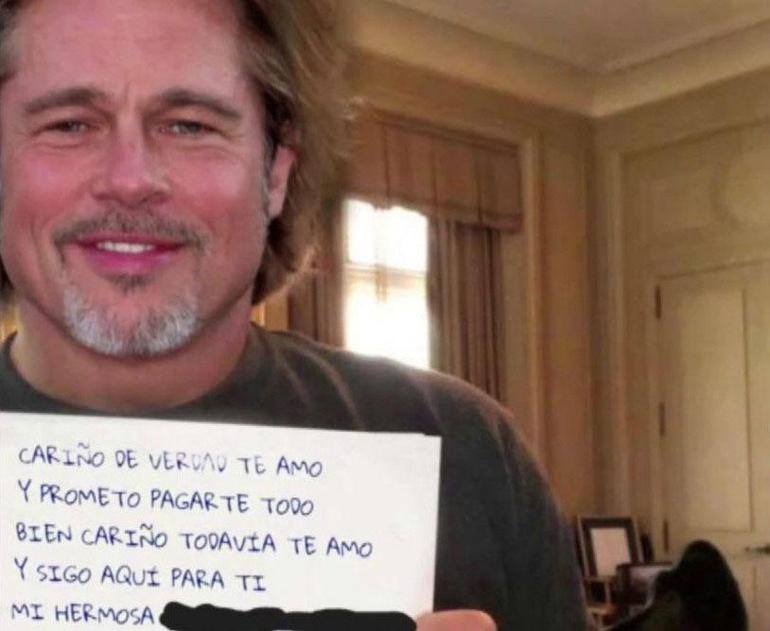 Kendisini Brad Pitt olarak tanıttı, aşk içerikli mesajlarla kandırdı 170 bin euroluk vurgun