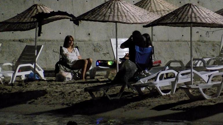 İstanbulda sıcaklardan bunalan vatandaşlar akşam saatlerinde sahillere akın etti