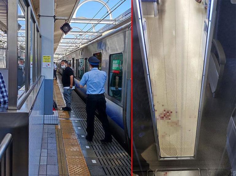 Japonyada trende bıçaklı saldırı 3 kişi yaralandı