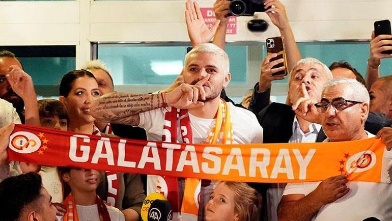 Galatasarayın yeni transferi Mauro Icardi İstanbula geldi