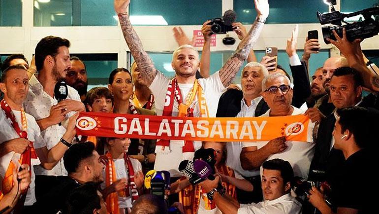 Galatasarayın yeni transferi Mauro Icardi İstanbula geldi