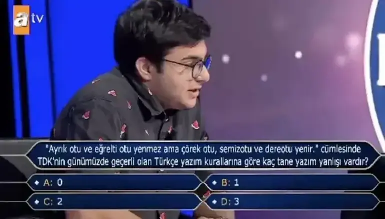 Kim Milyoner Olmak İster yarışmacısı Kenan İmirzalıoğluna Ezel deyince...