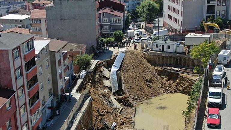 İstanbulda korku dolu anlar... Yol çöktü çoğu vatandaş deprem oluyor sandı