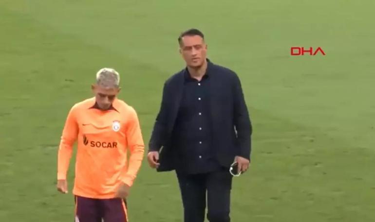 Olimpija Ljubljana maçı öncesi Galatasarayda şok gelişme Sahadan doktorla ayrıldı