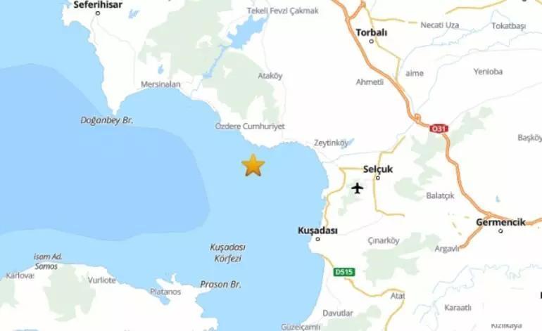 İzmir açıklarında art arda deprem
