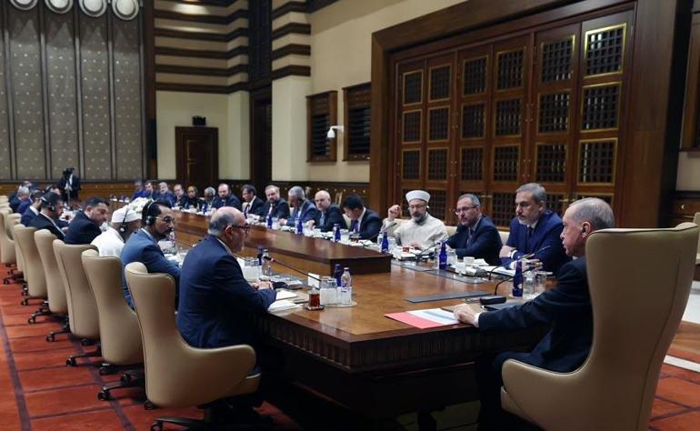 Cumhurbaşkanı Erdoğan, ABD Müslüman Organizasyonları Konseyi heyetini kabul etti