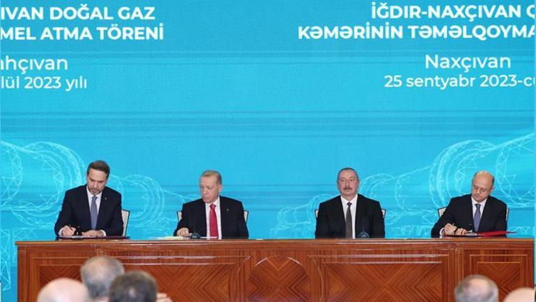 Erdoğan ve Aliyevden Nahçıvanda ortak açıklama Tarihi anlaşma imzalandı