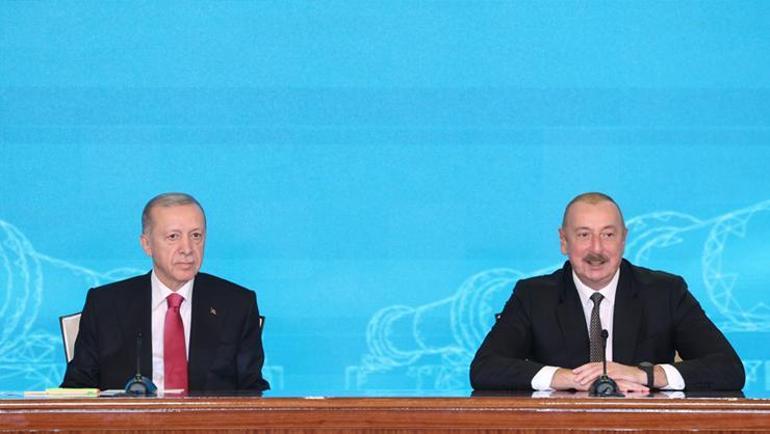 Erdoğan ve Aliyevden Nahçıvanda ortak açıklama Tarihi anlaşma imzalandı