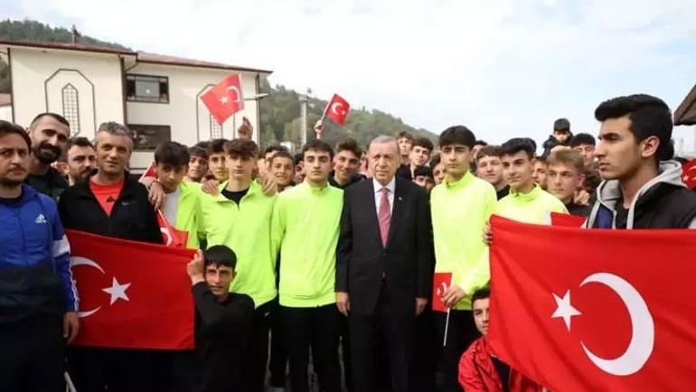 Cumhurbaşkanı Recep Tayyip Erdoğan, Rizede Ayder Yaylası’nda