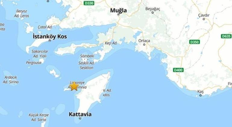 Ege Denizinde 4.1 büyüklüğünde deprem