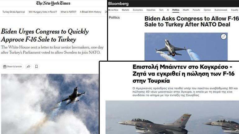 Bidenın F-16 hamlesi dünyada manşet Türkiye istediğini aldı