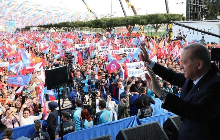 AK Parti Antalya Mitingi... Cumhurbaşkanı Erdoğan: İki parti gizli kapaklı anlaşma yaptı