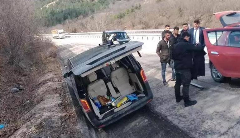 Mustafa Desticinin makam aracı kaza yaptı