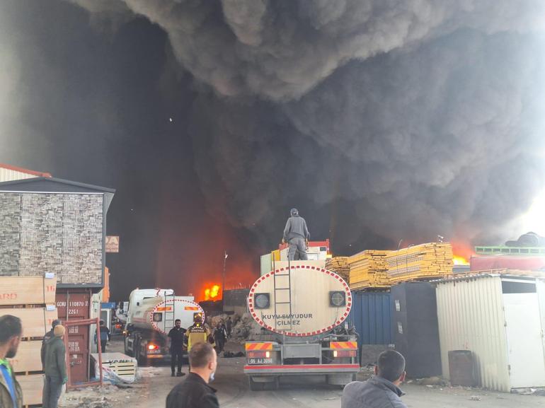 Ankarada Hurdacılar Sitesinde yangın