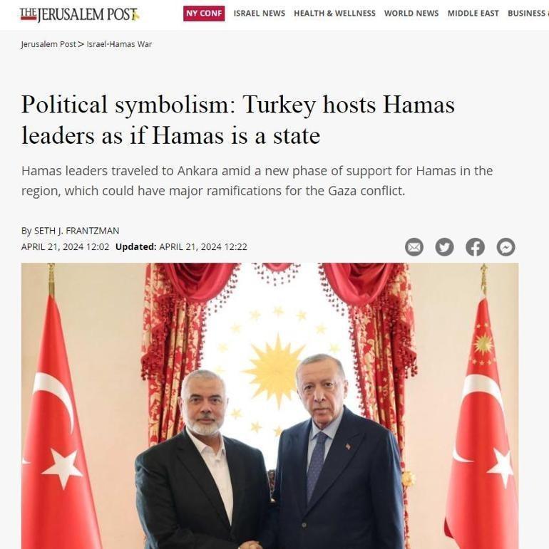 İstanbuldaki kritik zirve dünyada yankılandı İsrail basınından Erdoğanın hamlesine yorum