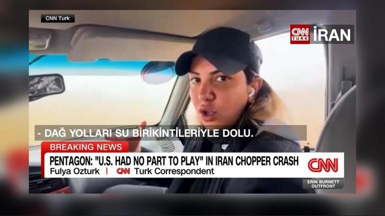 Dünya CNN Türk’ten takip etti Helikopter enkazından canlı yayın