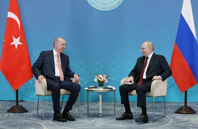 Astanada kritik zirve Cumhurbaşkanı Erdoğan, Putin ile bir araya geldi