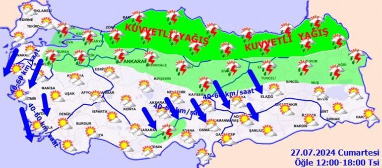 Son dakika uyarısı geldi 14  ile sarı ve turuncu kodlu uyarı