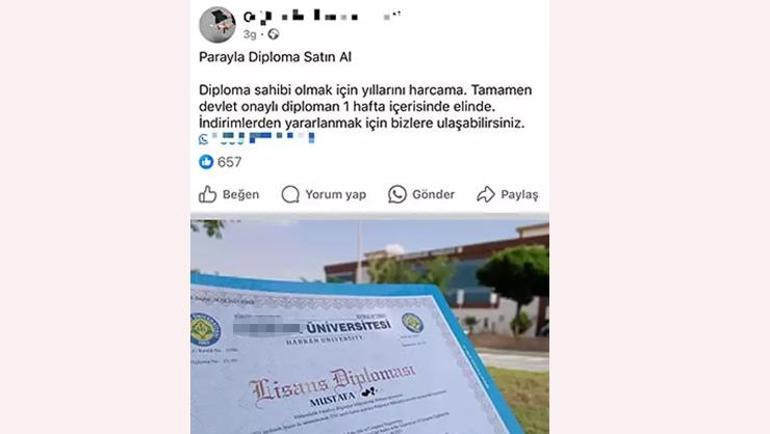 Sahte lisans diploması için 25 bin lira istiyorlar Şaşkına çeviren e-Devlet detayı