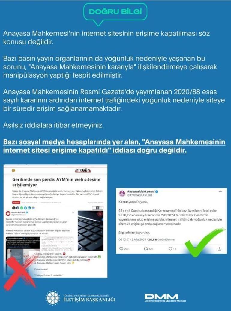 DMMden AYM iddialarına yanıt: Manipülasyon