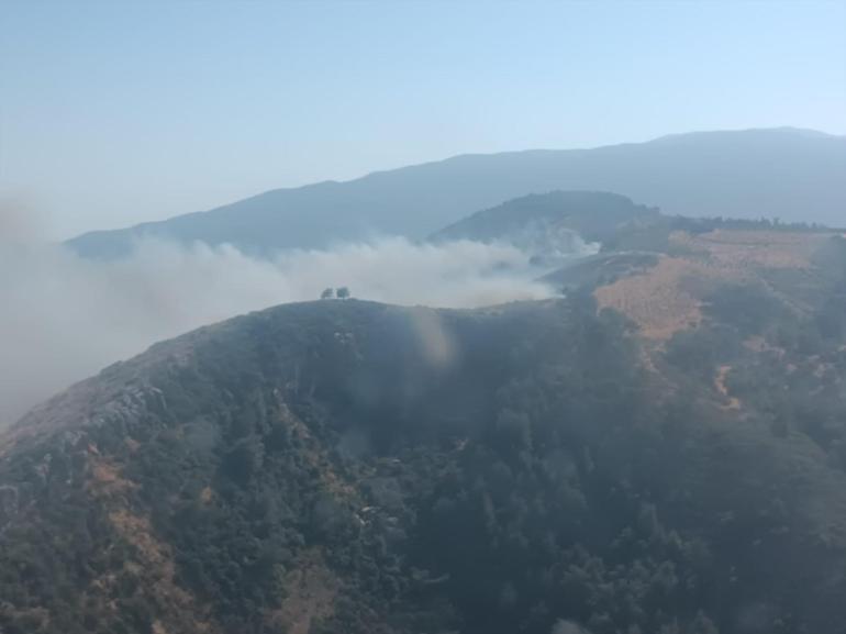 Hatay’da orman yangını Havadan ve karadan müdahale ediliyor