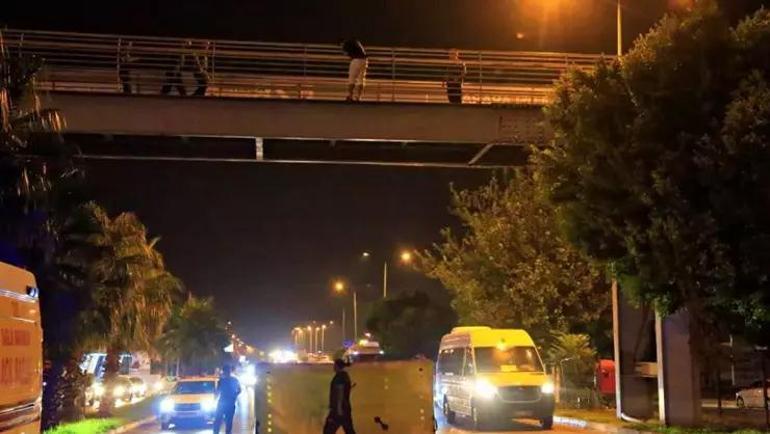 İntihar etmek için 8 metre yükseliğe çıkan genci polisin telefon refleksi kurtardı