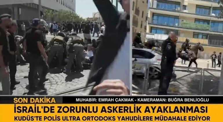 İsrailde zorunlu askerlik ayaklanması Polisten sert müdahale