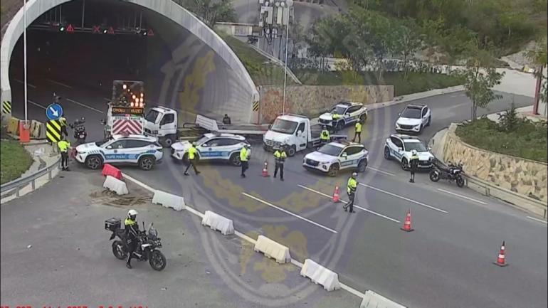 Aksiyon film sahnelerini aratmadı Motosikletliler kaçtı, polis kovaladı