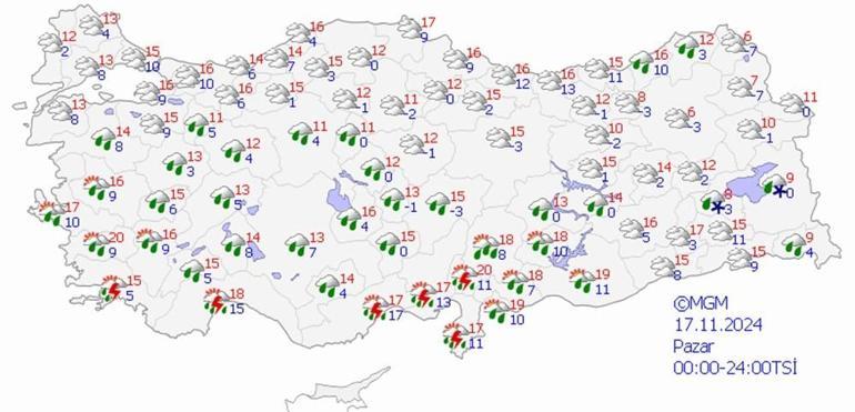 Karla karışık yağmur ve sağanak geliyor 8 il için sarı uyarı