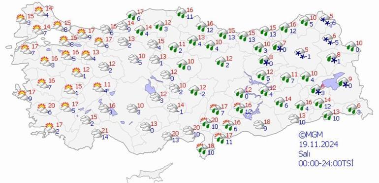 Karla karışık yağmur ve sağanak geliyor 8 il için sarı uyarı