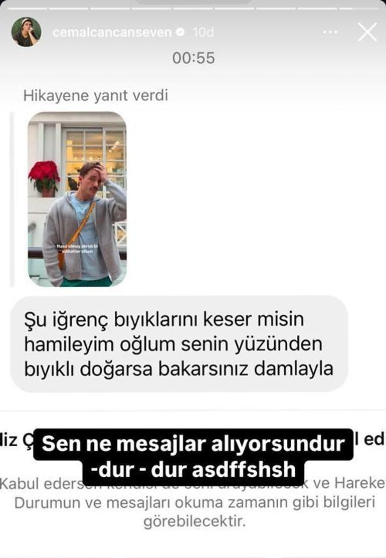 Cemal Can Canseven kendisine gelen ilginç mesajı yayınladı