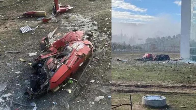 Muğlada helikopter hastaneye çarpıp boş araziye düştü: 4 kişi hayatını kaybetti