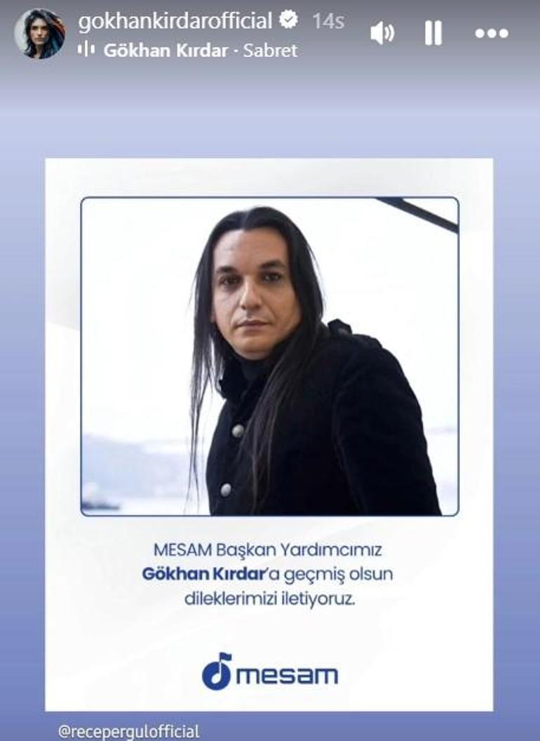 Ünlü şarkıcı Gökhan Kırdar hastaneye kaldırıldı Yeniden kavuşacağız