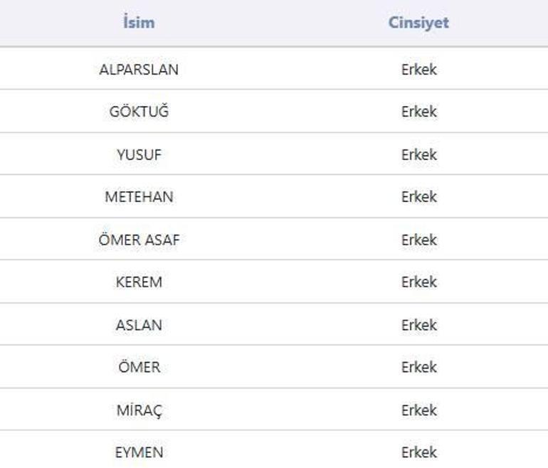 TÜİK açıkladı Türkiyede 2024 yılında bebeklere en çok bu isimler verildi