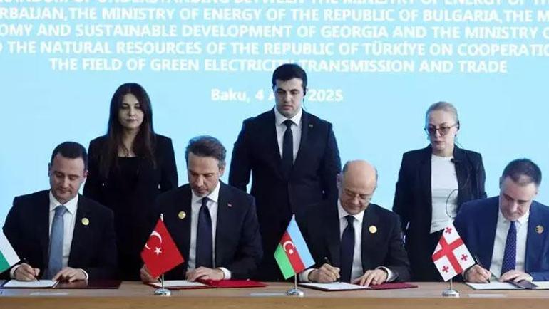 Bakü’de tarihi anlaşma Türkiye, Azerbaycan, Gürcistan ve Bulgaristan imzaları attı