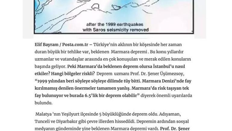 Prof. Dr. Şener Üşümezsoy’dan İstanbul depremi için gündem olacak yorum Beklenen büyük İstanbul depremi endişesi sona mı erdi