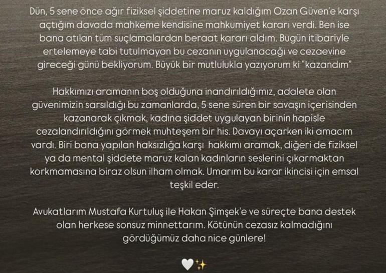 Ozan Güvene şiddet davasından hapis cezası Deniz Bulutsuztan olay sözler