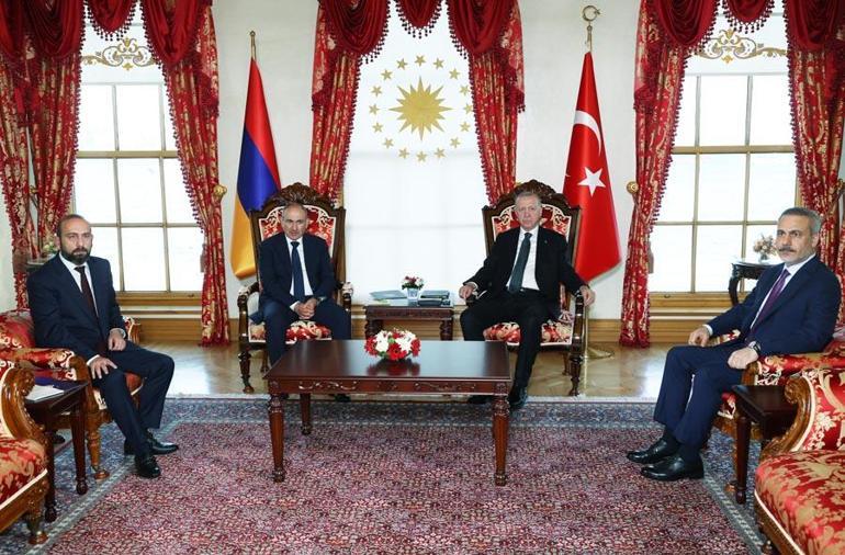 Cumhurbaşkanı Erdoğan Ermenistan Başbakanı Paşinyanı kabul etti